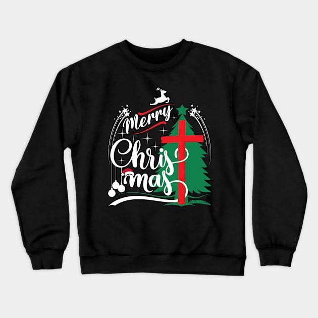 Merry Christmas Design Merry Christmas T Shirts-Christmas t-shirts funny Crewneck Sweatshirt by GoodyBroCrafts